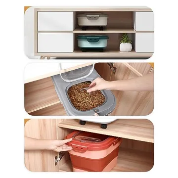 ANVS Dog Food Storage Container Up to 20lbs Collapsible