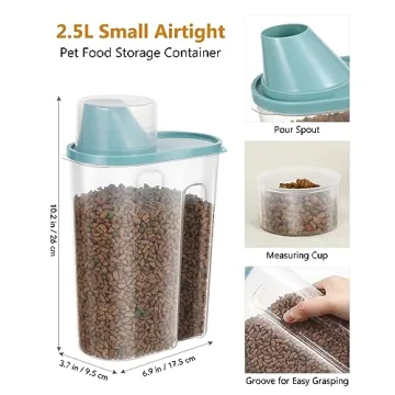ANVS Dog Food Storage Container Up to 20lbs Collapsible