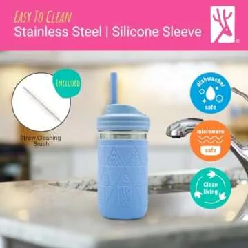 Elk and Friends Stainless Steel Kids Cups - Vibrant & Safe