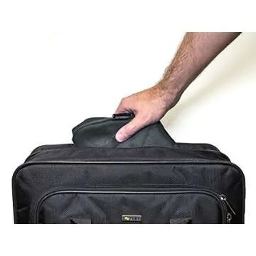 HoodiePillow Inflatable Neck Pillow for Airplane Travel, Car, Train or Relaxing at Home. Compact, Comfortable for Your Neck and Includes Privacy Hood - Black