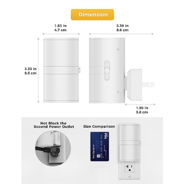 L LOHAS LED Night Light Plug in, Night Lights Plug into Wall, Light Sensor, 0-100LM, Soft White 3000K, Dimmable Night Light, Modern Night Light for Hallway Bedroom Stairway, 2 Pack