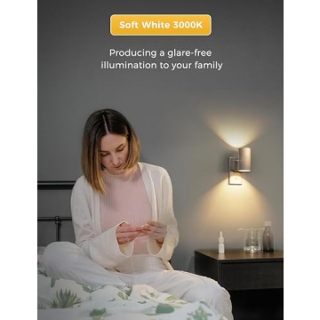 L LOHAS LED Night Light Plug in, Night Lights Plug into Wall, Light Sensor, 0-100LM, Soft White 3000K, Dimmable Night Light, Modern Night Light for Hallway Bedroom Stairway, 2 Pack