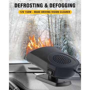 12V Portable Car Heater Defroster Cooler for All Vehicles