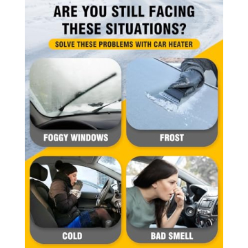 12V Portable Car Heater Defroster Cooler for All Vehicles