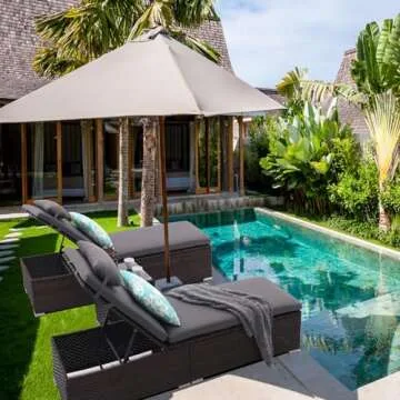 iArtHand Chaise Lounge Set for Outdoor Comfort and Style