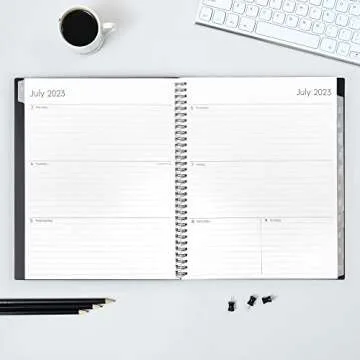 Blue Sky 2023-2024 Academic Year Planner with Flex Cover