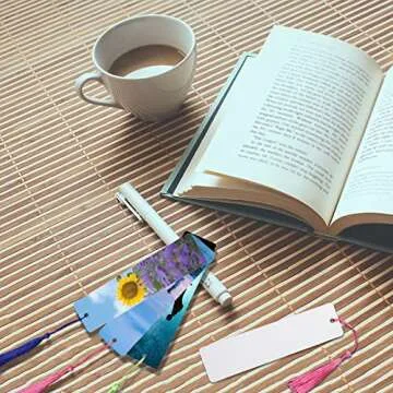 50 High-Quality Blank Sublimation Bookmarks for Crafting