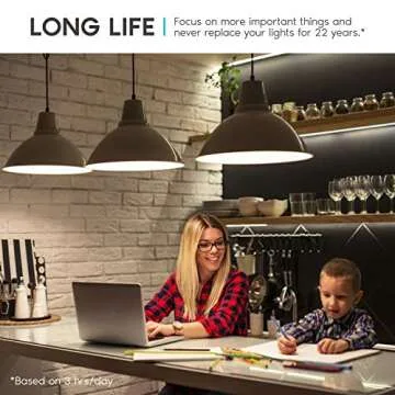 LUXRITE A19 LED Bulb 60W Equivalent, 3500K Natural White, 800 Lumens, Dimmable Standard LED Light Bulbs 9W, Enclosed Fixture Rated, Energy Star, E26 Medium Base - Indoor and Outdoor (24 Pack)