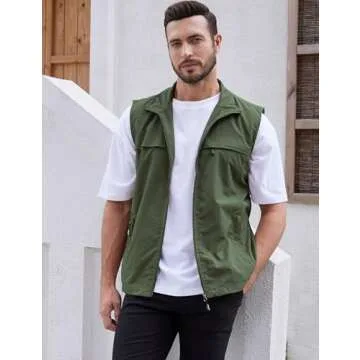 Gihuo Men's Lightweight Outdoor Vest – Versatile and Stylish