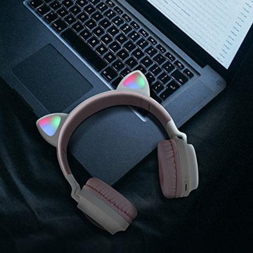 Aresrora Kitty Bluetooth Kids Headphones - Safe & Cute