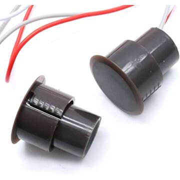 bnafes RC-36 Magnetic Door Swith NC+NO Recessed Security Window Door Contact Sensor Alarm Magnetic Reed Switch 3 Sets