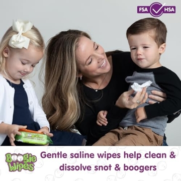 Boogie Saline Nose Wipes for Babies & Kids - Gentle & Soothing