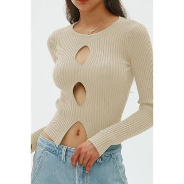 CHYRII Women's Stylish Cutout Winter Sweater For Every Occasion