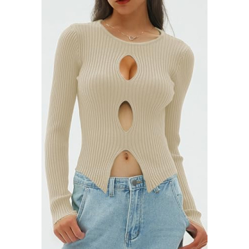 CHYRII Women's Stylish Cutout Winter Sweater For Every Occasion
