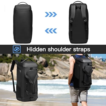 Waterproof Gym Duffle Bag with Shoe Compartment
