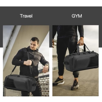 Waterproof Gym Duffle Bag with Shoe Compartment