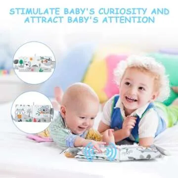 Vicloon 3D Cloth Baby Books for Infants 0-12 Months