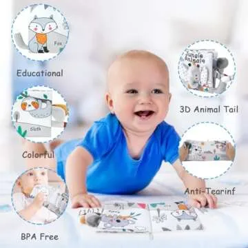 Vicloon 3D Cloth Baby Books for Infants 0-12 Months