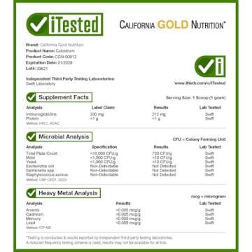California Gold Nutrition Colostrum, 7.05 oz (200 g)