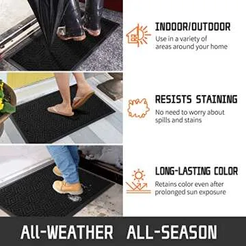 Yimobra Non-Slip Front Door Mat for All Weather