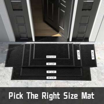 Yimobra Non-Slip Front Door Mat for All Weather