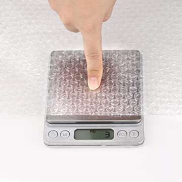 Wanguagua 2 Pack 12 Inch x 72 Feet Total Bubble Packing Wrap for Moving Boxes Shipping Cushioning Roll Supplies Perforated Every 12”