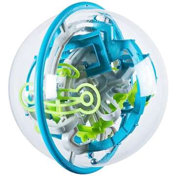 Perplexus Rebel 3D Maze Game Brain Teaser Gravity Puzzle Ball, Cool Stuff Adult Toy, Anxiety Relief Items, Sensory Toys for Adults & Kids Ages 8+