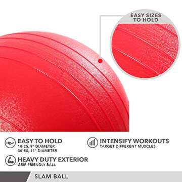 Weighted Slam Ball for Intense Functional Training – 40 lbs