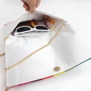 Pretty Robes MRS Rainbow Bride Clutch for Special Occasions