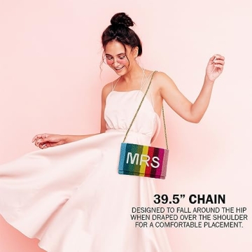 Pretty Robes MRS Rainbow Bride Clutch for Special Occasions