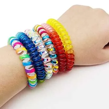 Versatile 12 Pcs MYYZMY Wrist Coil Keychain Set