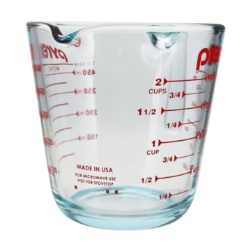 Durable Pyrex 2-Cup Glass Measuring Cup for Every Kitchen