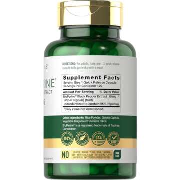 Carlyle Bioperine 10mg | Enhance Nutrient Absorption