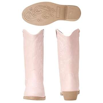 KENSIE GIRL Toddler Girls' Cowboy Boots - Stylish & Durable