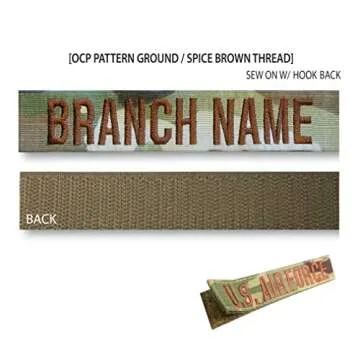 Customizable OCP Uniform Branch & Name Tape Options
