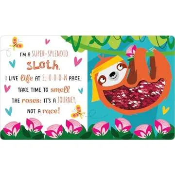 Be Fabulous Like a Flamingo - Sequin Book for Kids