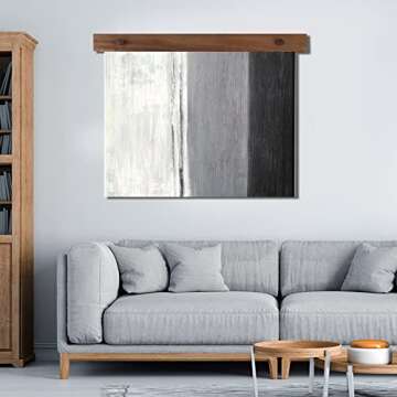 Tapestry Hangers for Walls, Wooden Quilt Hanger for Wall for Display, Rustic Quilt Rack for Tapestries, Quilts, Rugs (24'')