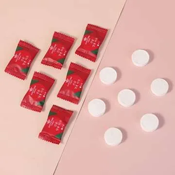 100 Pcs Mini Compressed Towels, Disposable Face Compressed Towel, Compressed Hand Wipe, Camping towel, Portable Compressed Coin Tissue for Travel/Home/Outdoor Activities (Individual packaging)