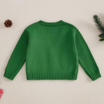 Adorable Toddler Christmas Knit Sweater for Girls
