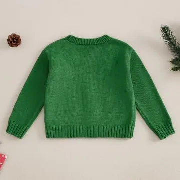 Adorable Toddler Christmas Knit Sweater for Girls
