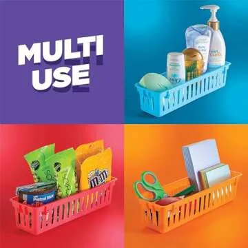 Durable Prextex Classroom Pencil & Crayon Organizer Baskets