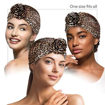 Red by Kiss Top Knot Turban X Keyshia Cole Head Wrap Urban Hair Scarf Luxe Silky Ultra Stretchy Head...