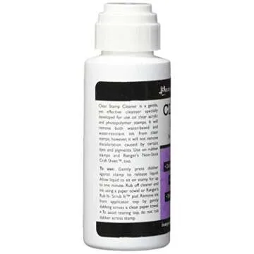 RANGER 2 Ounce Inkssentials Clear Stamp Cleaner - Non-Toxic & Acid-Free