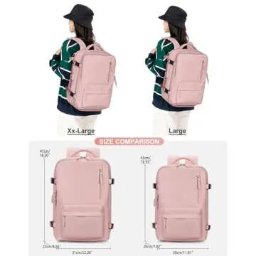 VGCUB Large Travel Backpack Bag for Women Men,Carry on Backpack,17 Inch Laptop Business Work Waterpr...