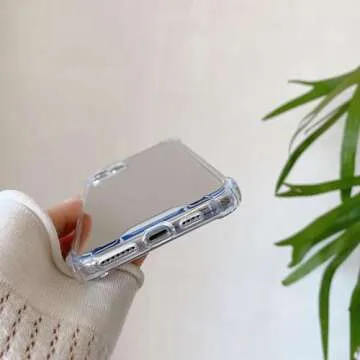 KEXAAR Designed for iPhone 11 Case Mirror Case with [Four Corner Guard Shockproof] Hard Mirror Back Soft Bumper Slim Protective Cover Girls Woman Makeup Touch up and Back Camera Selfies(Mirror 11)