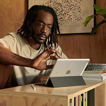 Apple iPad (9th Generation): with A13 Bionic chip, 10.2-inch Retina Display, 256GB, Wi-Fi + 4G LTE Cellular, 12MP front/8MP Back Camera, Touch ID, All-Day Battery Life – Silver