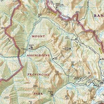 Banff South Map [Banff and Kootenay National Parks] (National Geographic Trails Illustrated Map, 900)