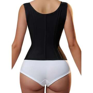 YIANNA Waist Trainer for Women Tummy Control Sports, Workout Hourglass Vest Waist Cincher with Adjus...