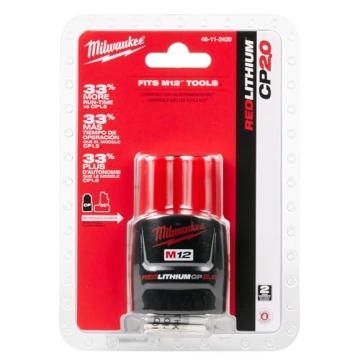 Milwaukee M12 REDLITHIUM 2.0 Compact Battery Pack - Reliable Power