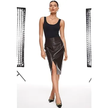 INLYRIC Women's Scoop Neck Sleeveless Bodysuit Slimming Fit